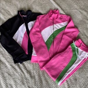 Greendog Pink Black Green Tracksuit Set